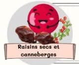 Raisins et Canneberges