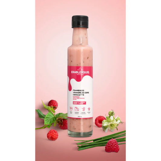 Framboises Vinaigre de cidre Ciboulette