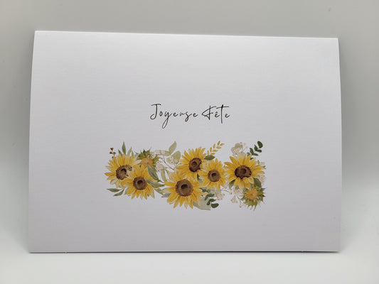 Joyeuse fête & tournesol