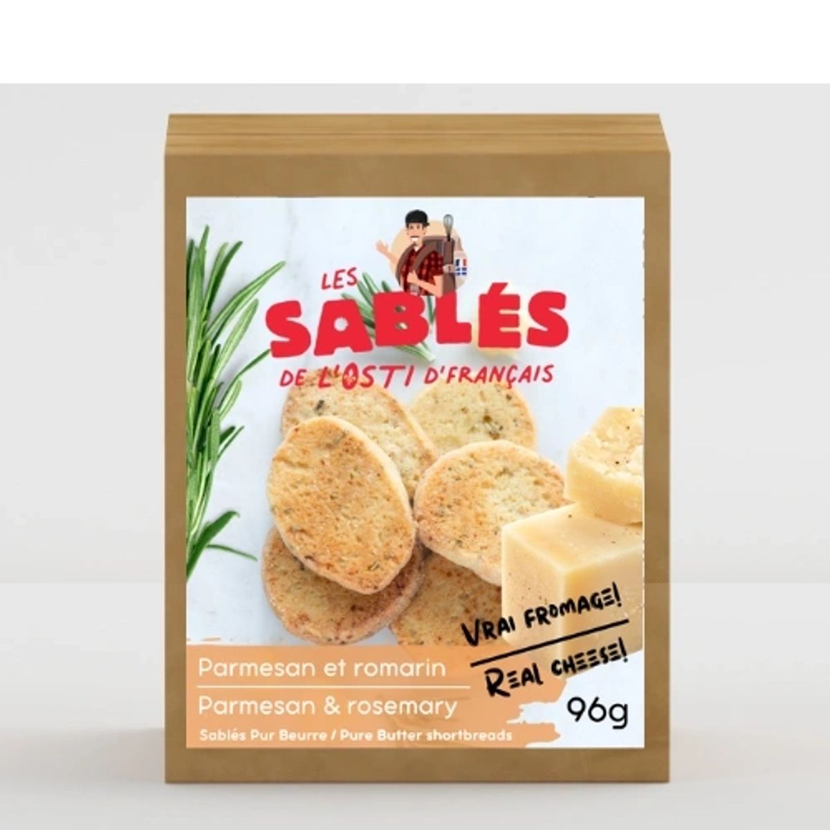 Sablés au parmesan & romarin